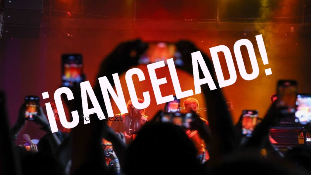 que conciertos se cancelaron por violencia