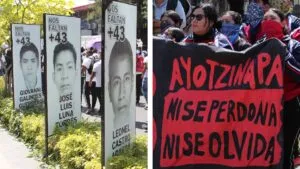 Padres de los 43 de Ayotzinapa encabezan protestas y actividades en CDMX este 26 de agosto
