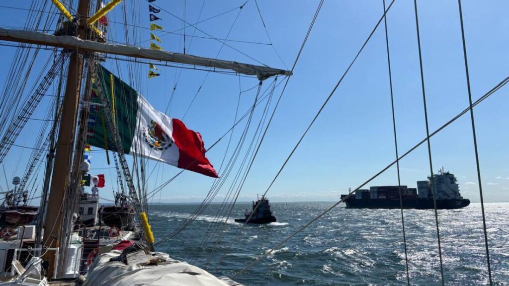 Buque Escuela “Cuauhtémoc” regresa a Nueva York tras exitosas pruebas en el mar