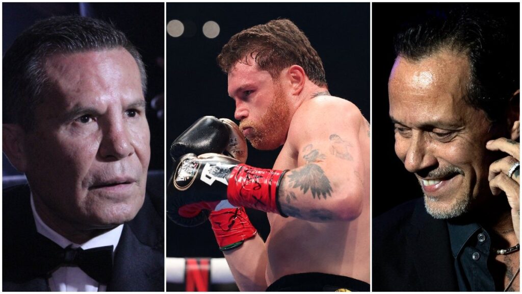 Famosos en la pelea de Canelo vs Crawford.