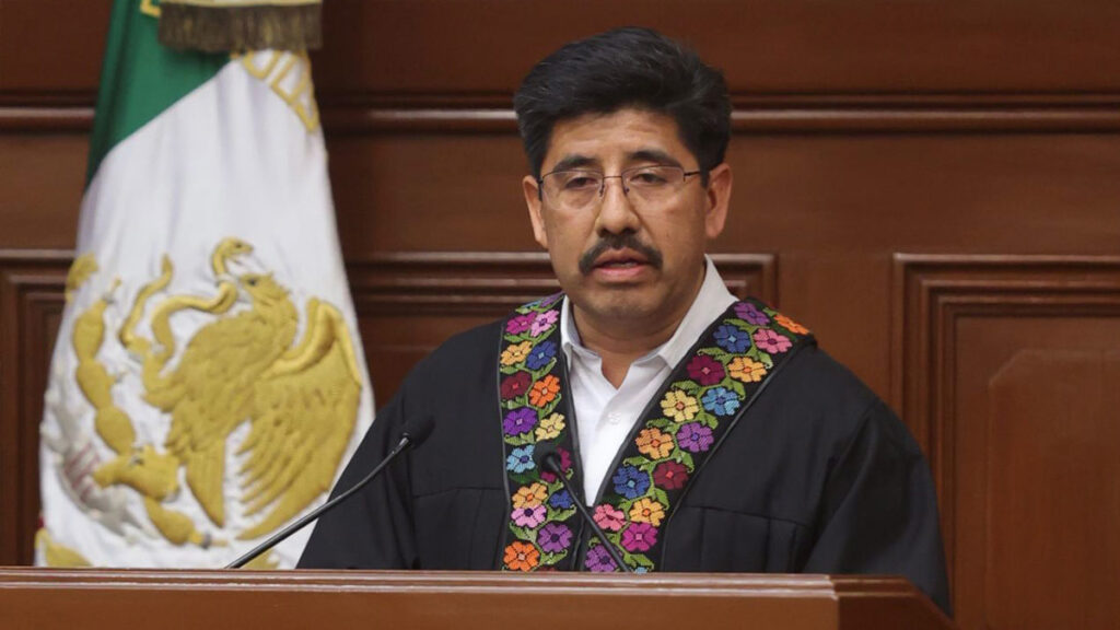 Ministro presidente de la SCJN, Hugo Aguilar Ortiz.