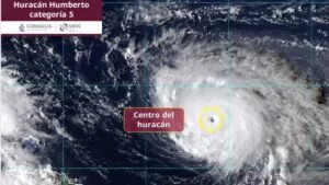 Huracán Humberto alcanza categoría 5 en el Atlántico; sin riesgo para México