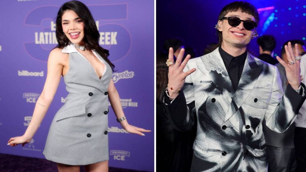 Kenia Os y Peso Pluma derraman amor en la Semana de la Moda de Nueva York