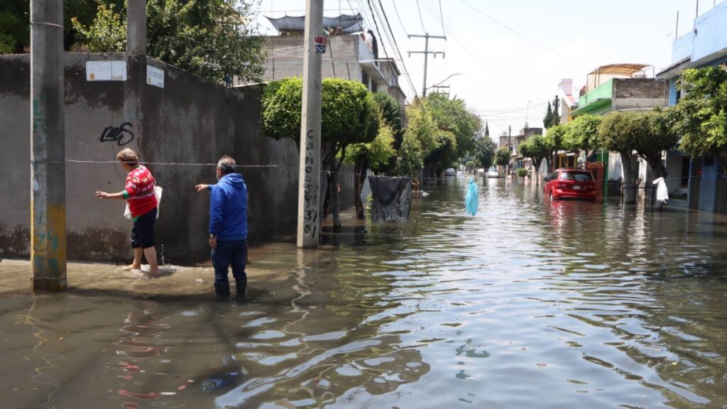 Lluvias el fin de semana afectaron a más de 2 mil familias en Nezahualcóyotl