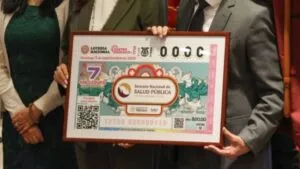 Lotería Nacional lanza billete conmemorativo de la Semana Nacional de Salud