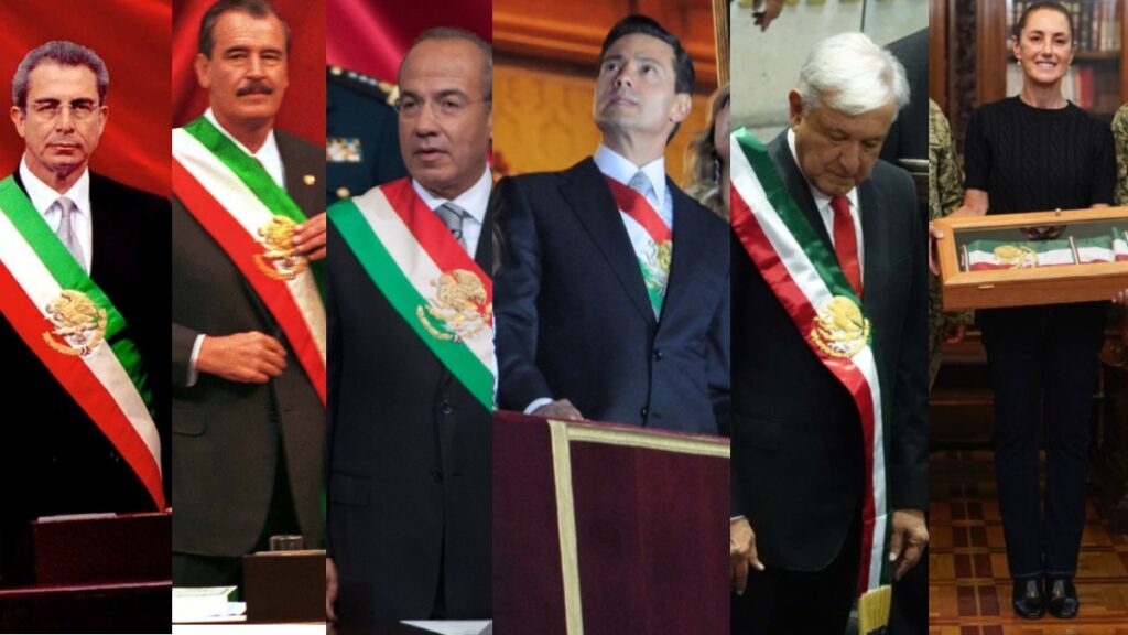 La banda presidencial que portará Sheinbaum en su primer Grito. Cuartoscuro