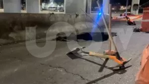 Se forma socavón en La Concordia, en el área donde explotó pipa