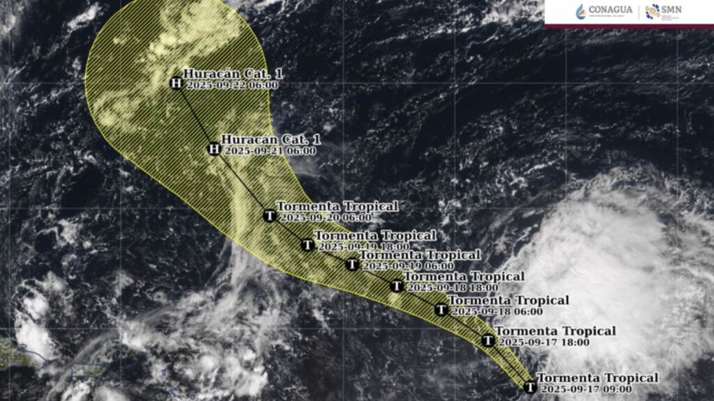 Tormenta tropical Gabrielle: esta es la trayectoria en el Atlántico