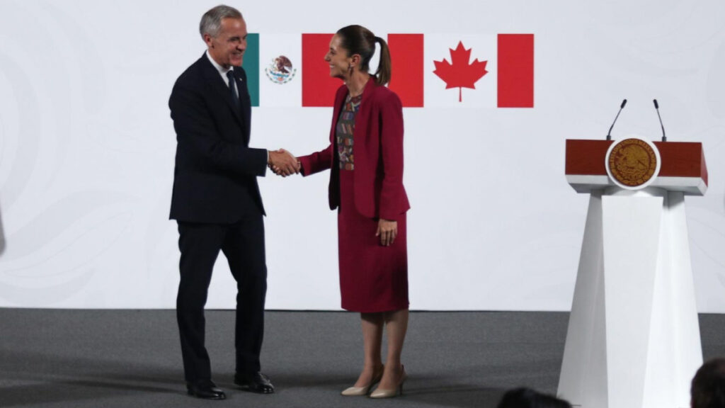 Claudia Sheinbaum y Mark Carney