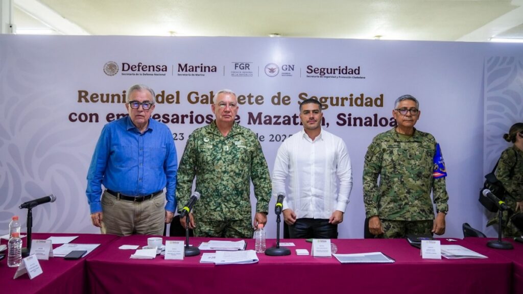 Gabinete de Seguridad se reúne en Sinaloa; Harfuch regresa a la entidad