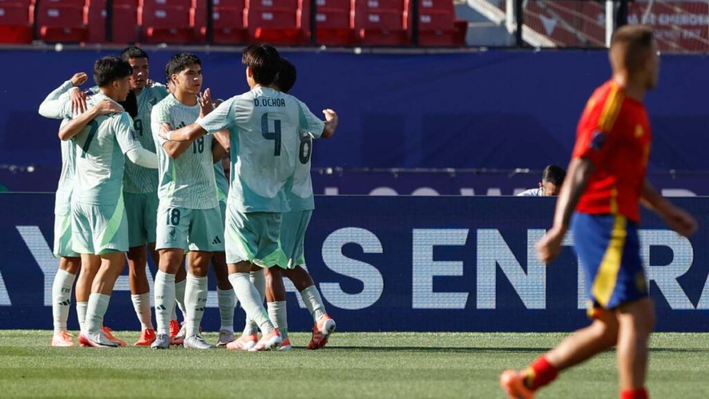 México empató 2-2 con España en el Mundial sub 20