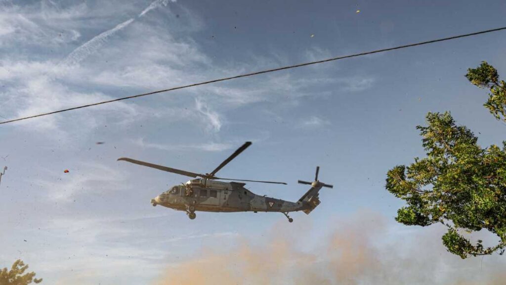 Helicóptero arranca techos en Hidalgo