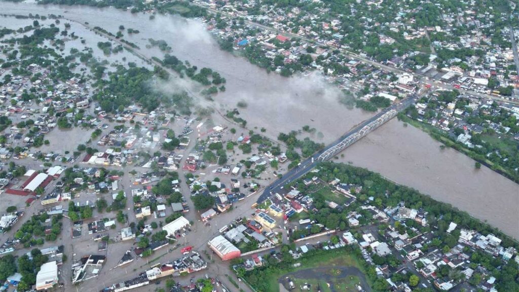 Inundaciones en Poza Rica, Veracruz.