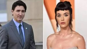 Captan a Katy Perry y Justin Trudeau dándose un tierno beso en California