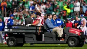 Cameron Skattebo, jugador de los Gigantes de Nueva York, sufre aterradora lesión en la NFL: video