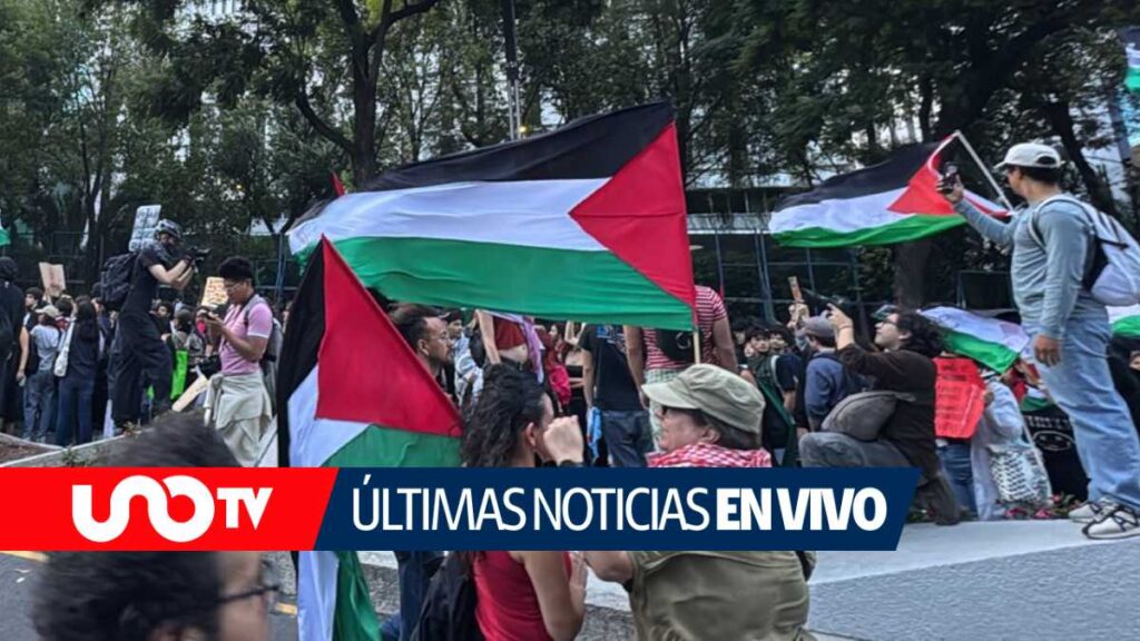 Marcha pro-Palestina llega a la embajada de EE. UU.