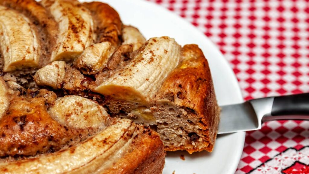 Un pastel de plátano más saludable