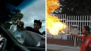 Limpiaparabrisas vs. tragafuegos: la pelea viral que sorprende en redes