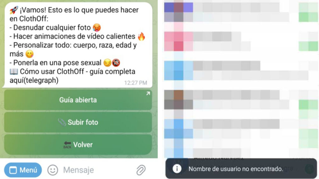 ClothOff, demandada y eliminada de Telegram en México