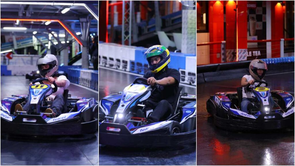 La pista de karts sacó chispas con grandes influencers | Alejandra Suárez