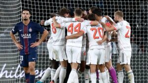 Bayern le pega al campeón PSG en duelo entre favoritos