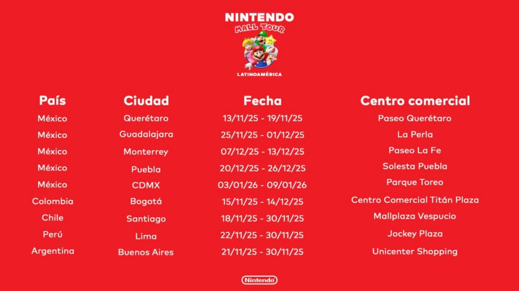 Nintendo Mall Tour Latam