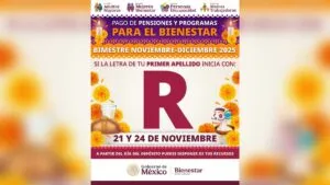 Pensiones Bienestar: beneficiarios con apellido inicial R recibirán depósito el 21 y 24 de noviembre