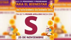 Si tu apellido empieza con S, ya puedes cobrar tu apoyo Bienestar