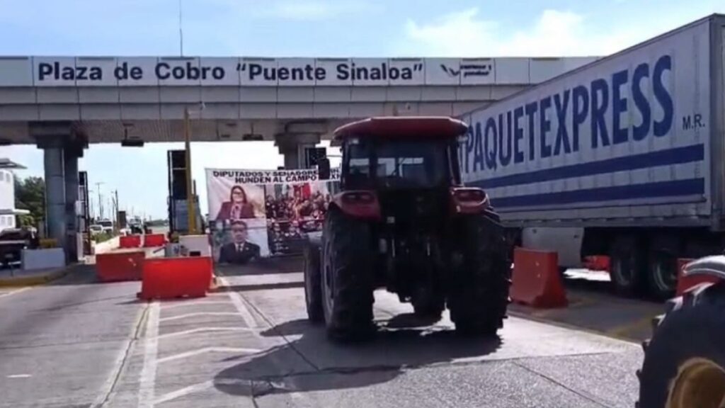 Productores agrícolas toman casetas en Sinaloa