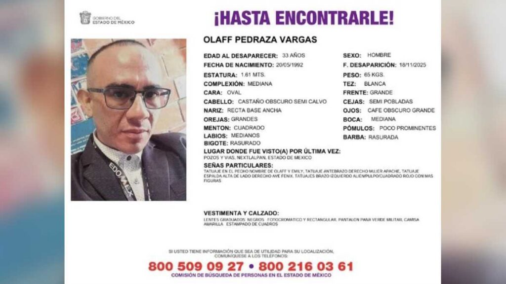 Desaparece maestro de primaria en Nextlalpan; su familia pide apoyo para hallarlo