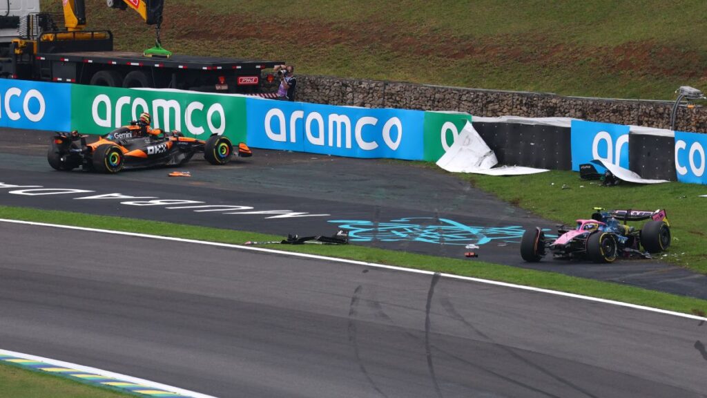 Drama en la pista: choques y abandonos marcan la Sprint del GP de Brasil
