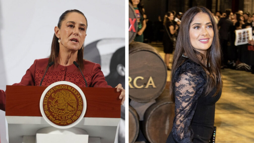 Así fue el encuentro de Claudia Sheinbaum y Salma Hayek