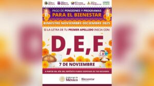 Inicia pago para apellidos D, E y F del programa Bienestar