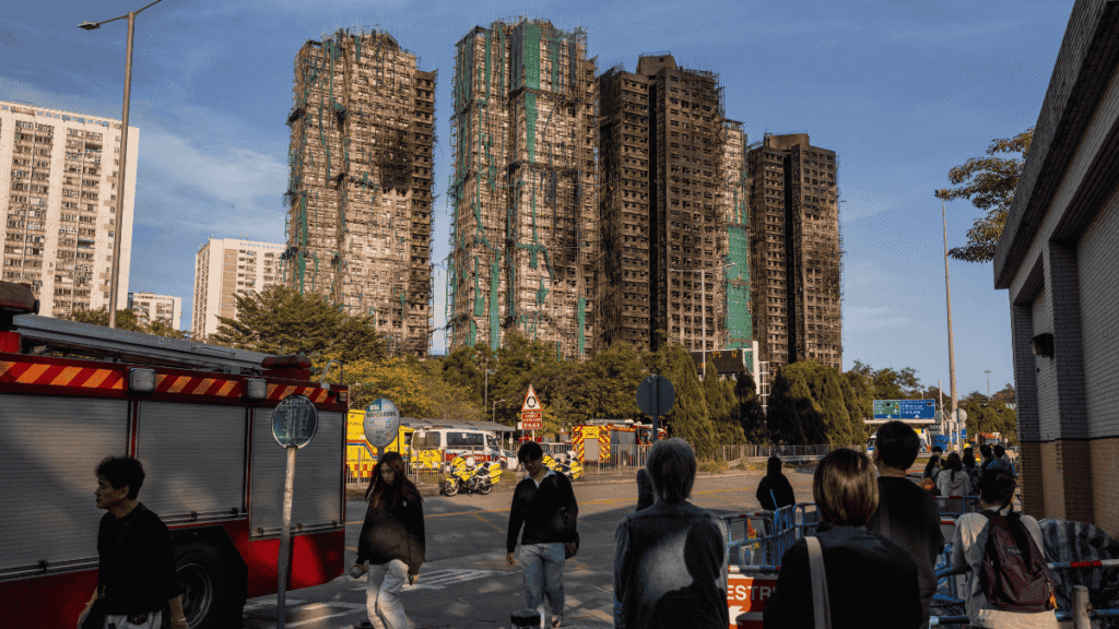 Incendio en Hong Kong