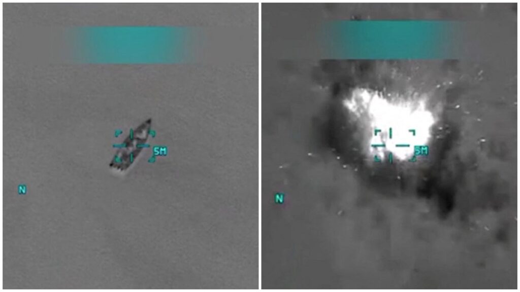 Embarcaciones, narco lanchas, bombardeadas por Estados Unidos