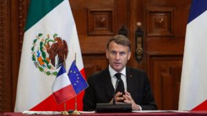 Emmanuel Macron se despide de México: “Gracias, Presidenta”