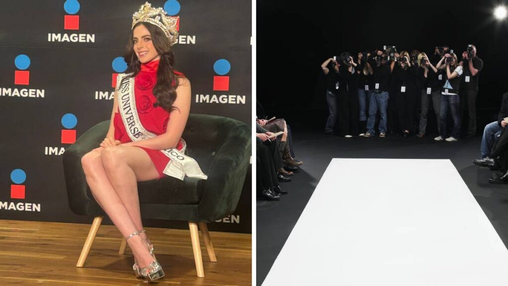 ¡Radiante! Fátima Bosch desfila con dos grandes vestuarios y acapara miradas