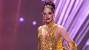 Fátima Bosch luce impactante vestido de noche en Miss Universo 2025: así desfiló en el desfile preliminar