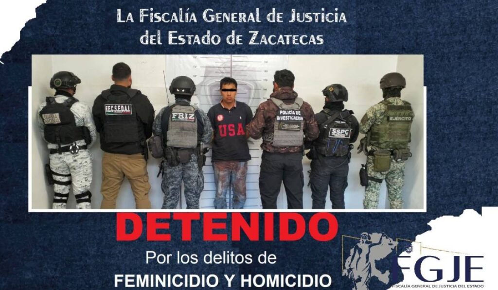 Sujeto detenido por asesinar a pareja y a adolescente.