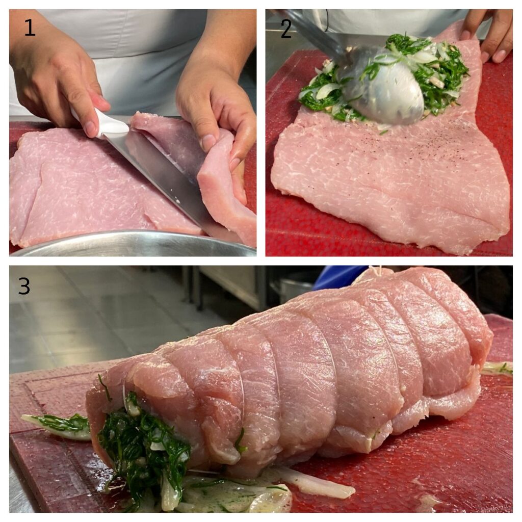 Lomo relleno navidad