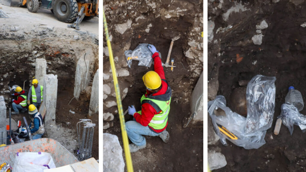 Hallan cráneo en obras de Calzada Flotante.