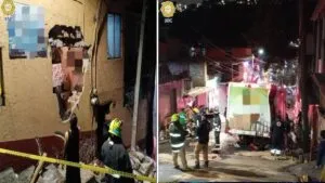 Lluvia intensa hizo derrapar al camión de refrescos, no hubo lesionados