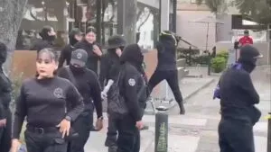 Disturbios opacan marcha del 25N en Guadalajara pese a llamado pacífico