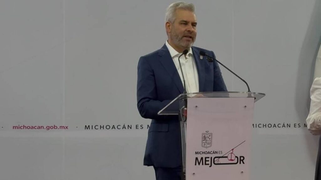 Alfredo Ramírez Bedolla, gobernador de Michoacán.