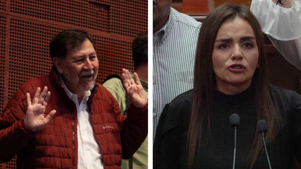 Noroña arremete contra alcaldesa de Uruapan