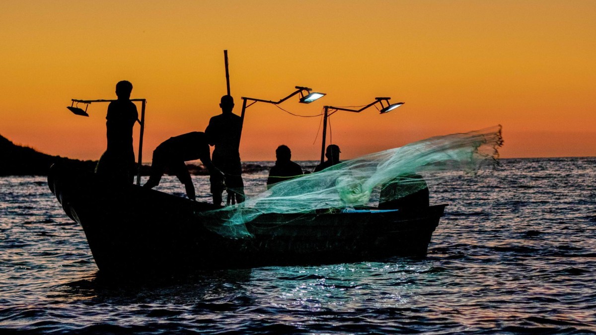 ¡Tremendo rescate! Policías salvan a pescador del fuerte oleaje provocado por Polo en Acapulco