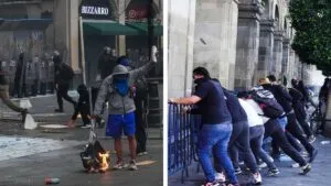 Comerciantes piden a manifestantes del 20N deslindarse del “bloque negro”