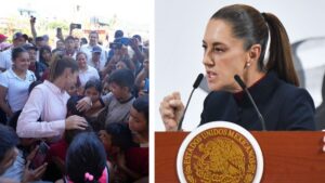 De la cercanía al acoso: así ha reaccionado Sheinbaum frente a abrazos y jalones
