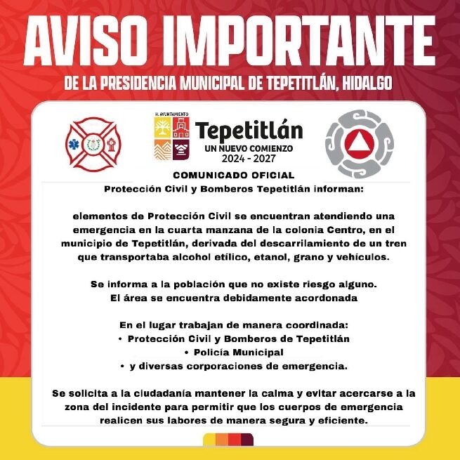 Captura de pantalla: Protección Civil y Bomberos de Tepatitlán