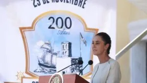 Sheinbaum conmemora Bicentenario de la Independencia en la Mar: “No triunfa quien busca apoyo extranjero”